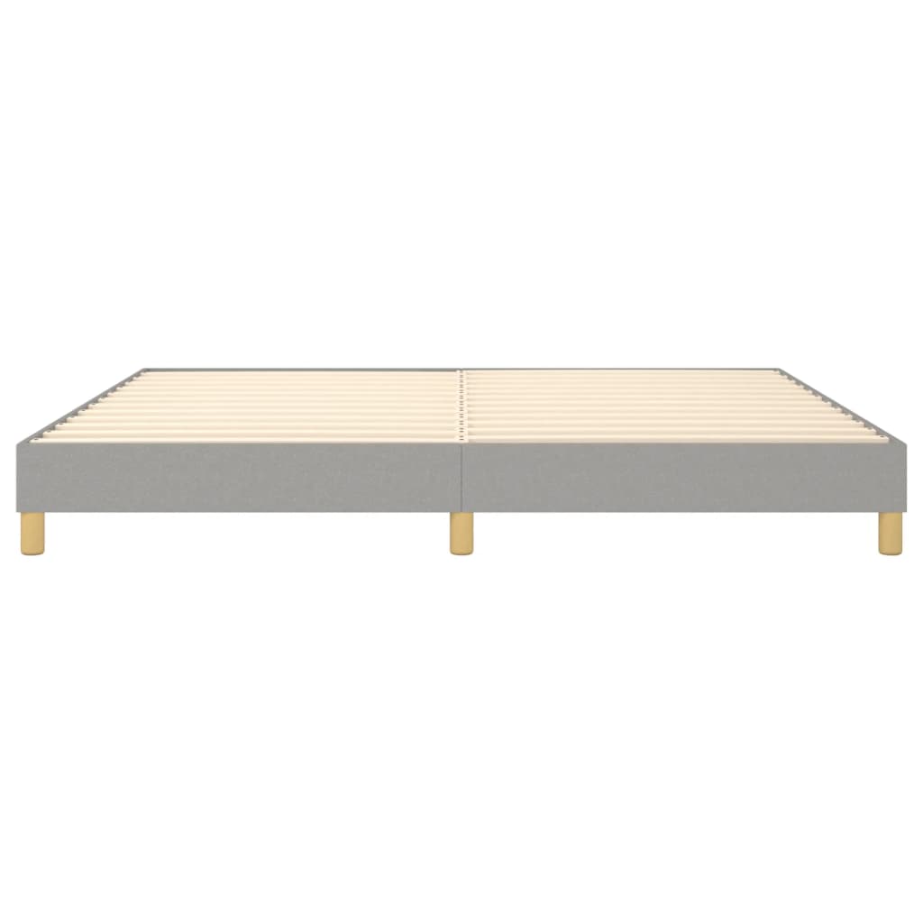Boxspringframe Stof Lichtgrijs 200 x 200 cm 25 cm