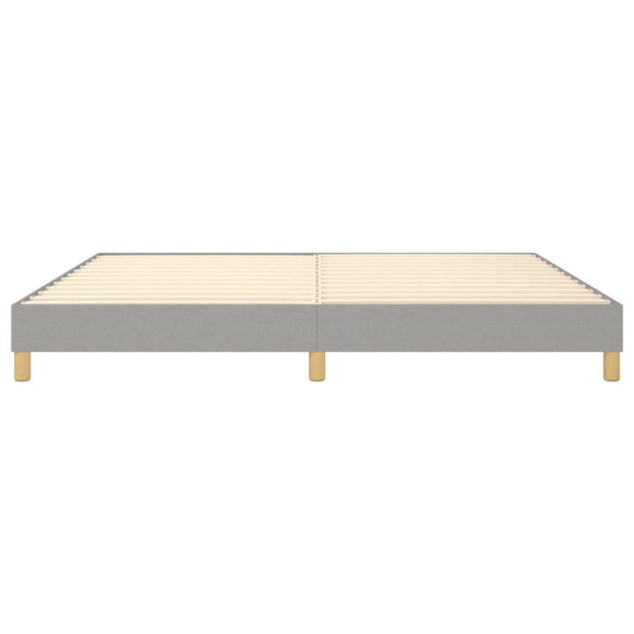 Boxspringframe Stof Lichtgrijs 200 x 200 cm 25 cm
