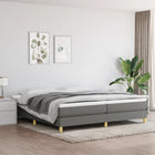 Boxspring bed donkergrijs 200x200 cm