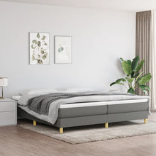 Boxspringframe Stof Donkergrijs 200 x 200 cm 25 cm