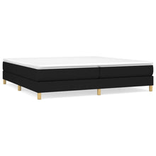 Boxspringframe Stof Zwart 200 x 200 cm 25 cm