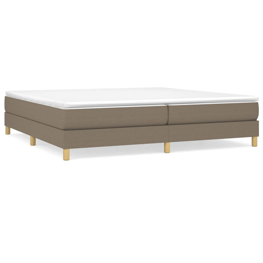 Boxspringframe stof taupe 200x200 cm 200 x 200 cm 25 cm