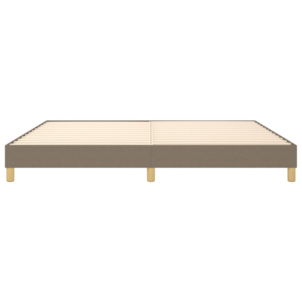 Boxspringframe stof taupe 200x200 cm 200 x 200 cm 25 cm