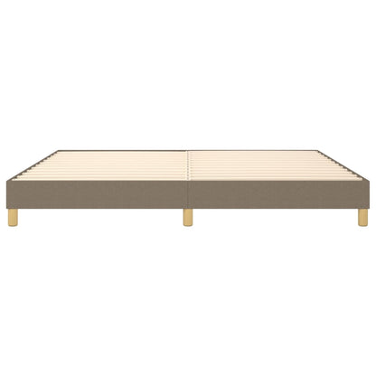 Boxspringframe stof taupe 200x200 cm 200 x 200 cm 25 cm