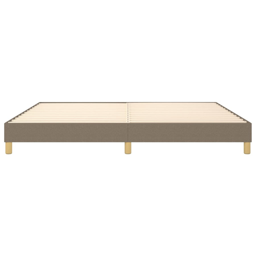 Boxspringframe stof taupe 200x200 cm 200 x 200 cm 25 cm