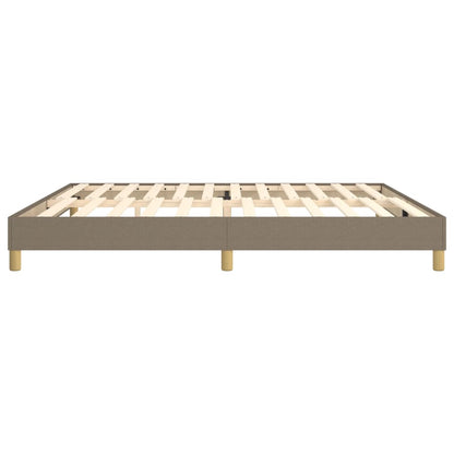 Boxspringframe stof taupe 200x200 cm 200 x 200 cm 25 cm