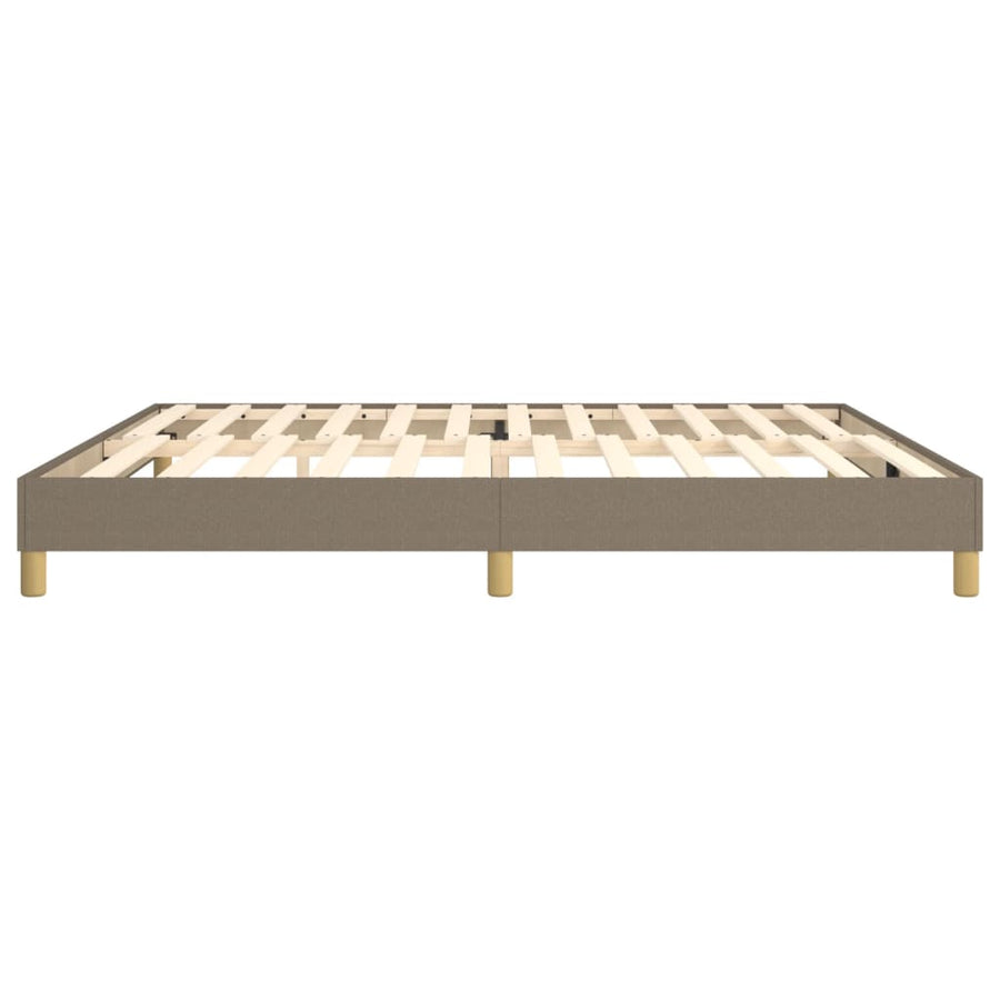 Boxspringframe stof taupe 200x200 cm 200 x 200 cm 25 cm