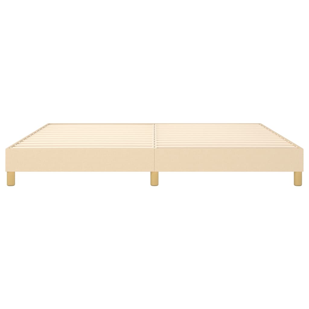 Boxspringframe Stof Kleurig Crème 200 x 200 cm 25 cm