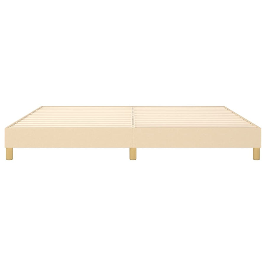 Boxspringframe Stof Kleurig Crème 200 x 200 cm 25 cm