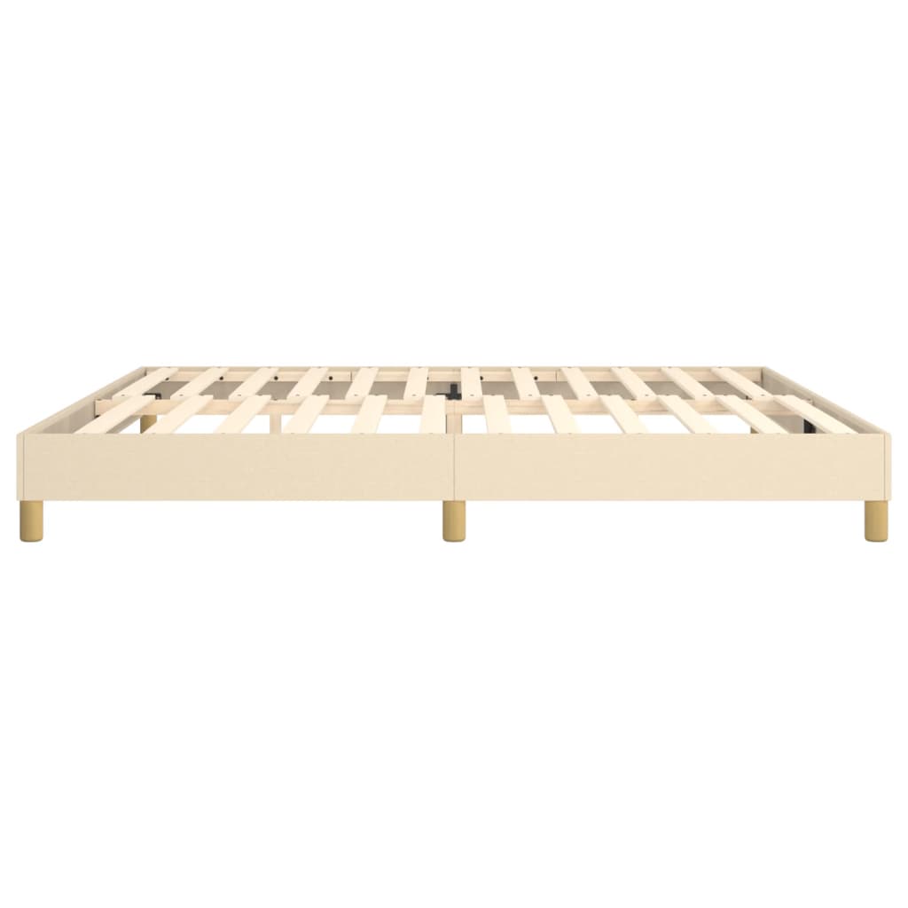 Boxspringframe Stof Kleurig Crème 200 x 200 cm 25 cm