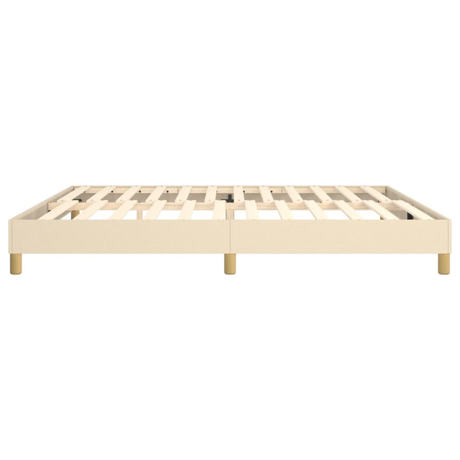 Boxspringframe Stof Kleurig Crème 200 x 200 cm 25 cm