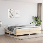 Boxspring bed crèmekleurig 200x200 cm