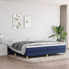 Bedframe stof blauw 200x200 cm