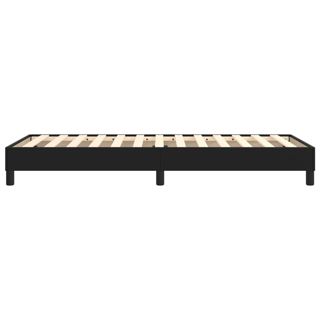 Boxspringframe Kunstleer 80 x 200 cm 25 cm Zwart