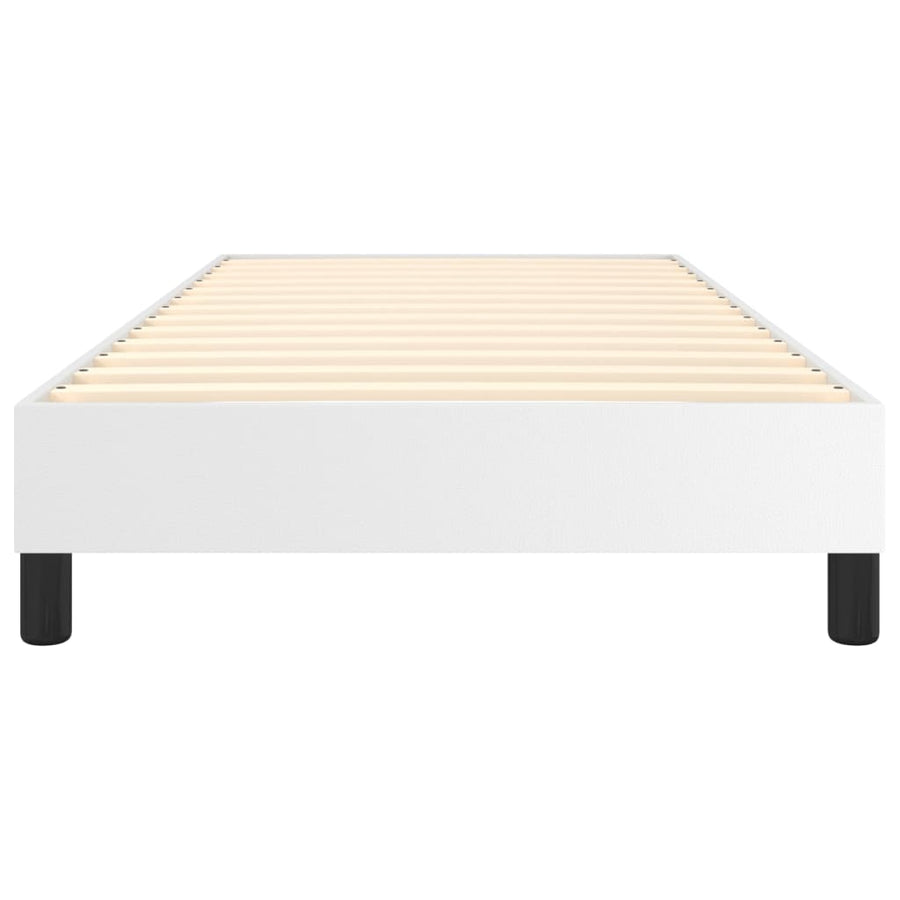 Boxspringframe Kunstleer 80 x 200 cm 25 cm Wit