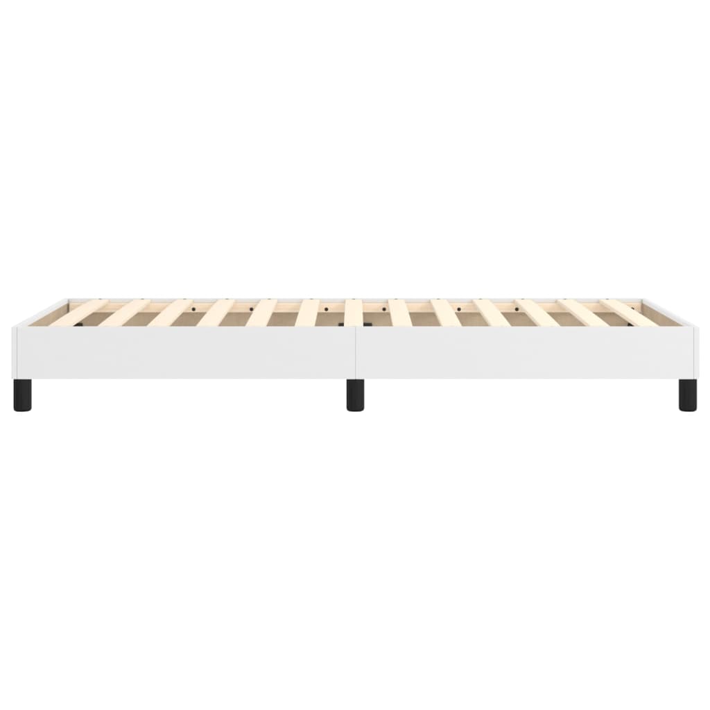 Boxspringframe Kunstleer 80 x 200 cm 25 cm Wit