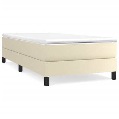 Boxspringframe Kunstleer Kleurig Crème 80 x 200 cm 25 cm