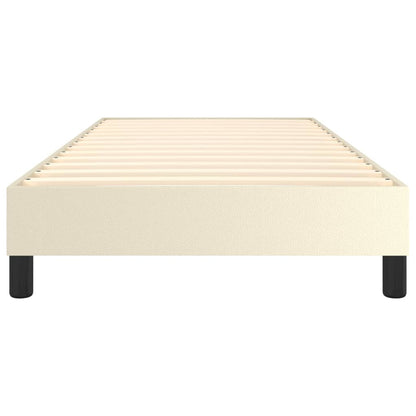Boxspringframe Kunstleer Kleurig Crème 80 x 200 cm 25 cm