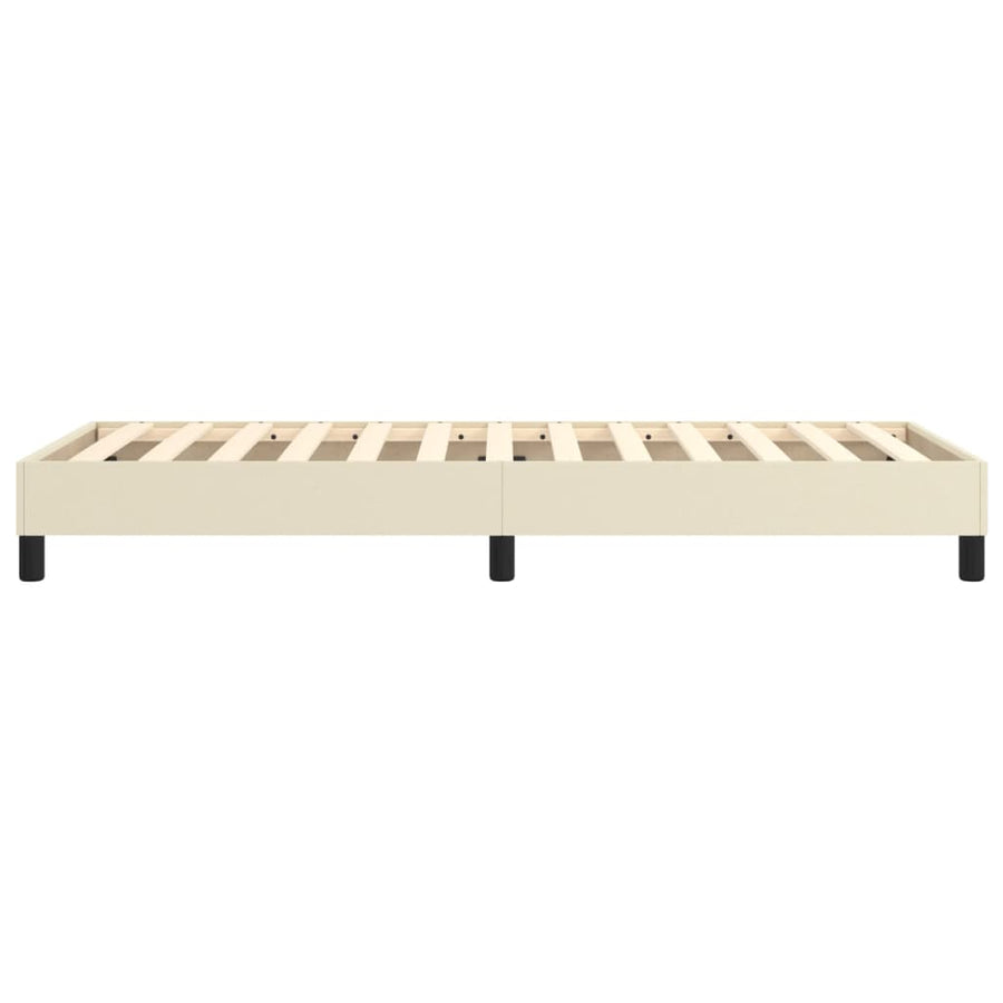 Boxspringframe Kunstleer Kleurig Crème 80 x 200 cm 25 cm