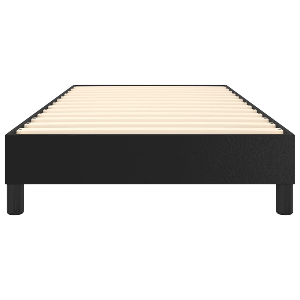 Boxspringframe Kunstleer 90 x 190 cm 25 cm Zwart