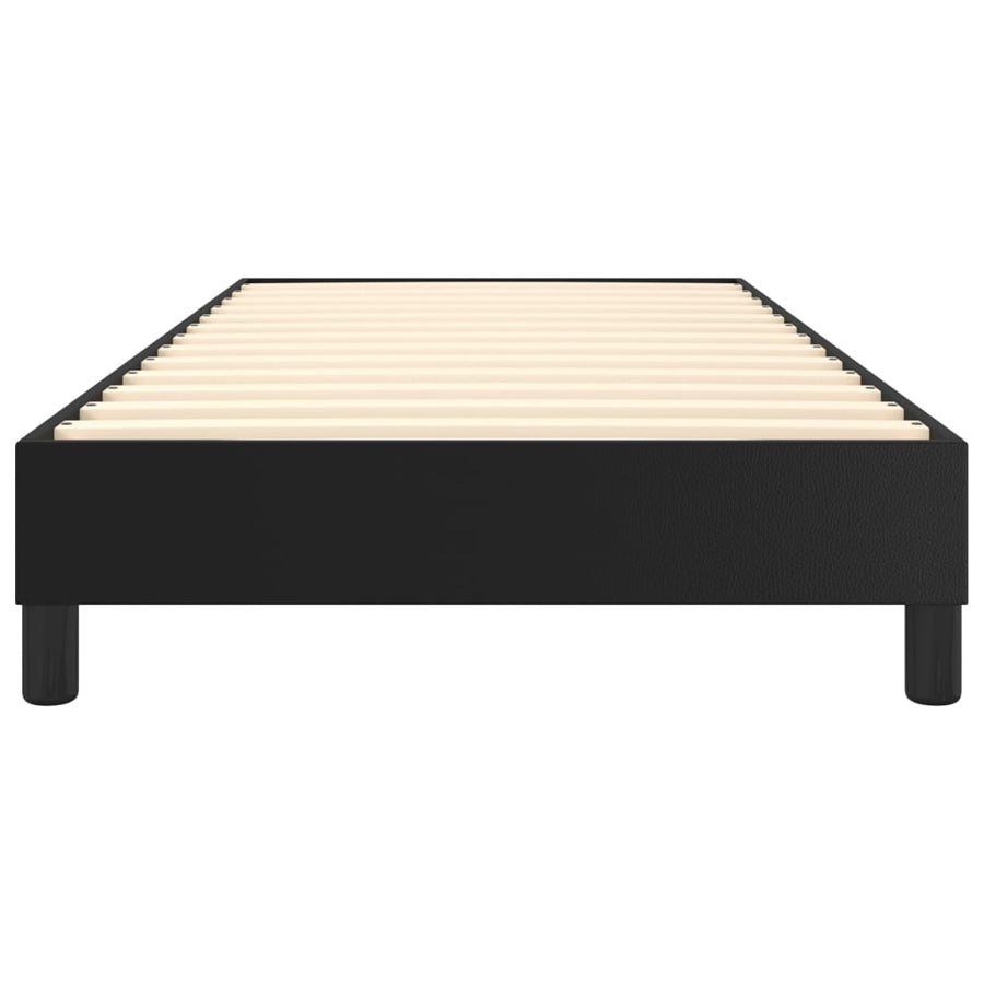 Boxspringframe Kunstleer 90 x 190 cm 25 cm Zwart