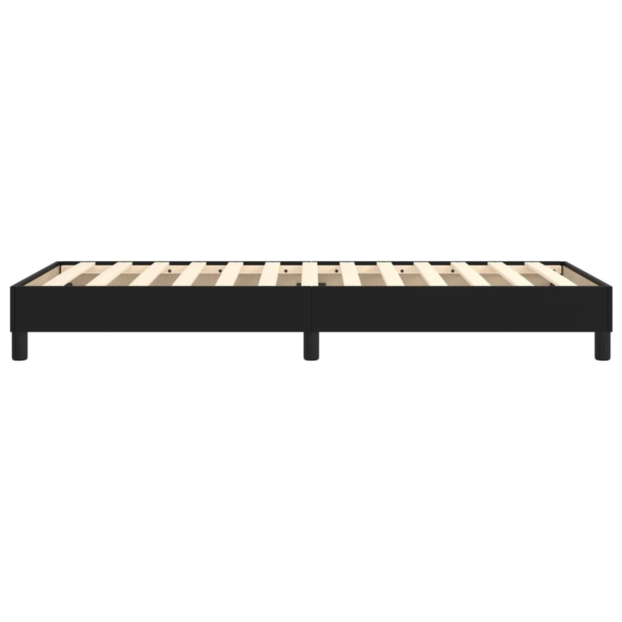 Boxspringframe Kunstleer 90 x 190 cm 25 cm Zwart