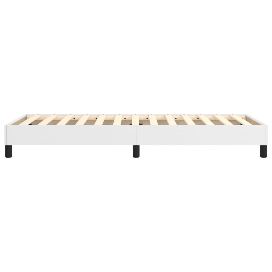 Boxspringframe Kunstleer 90 x 190 cm 25 cm Wit