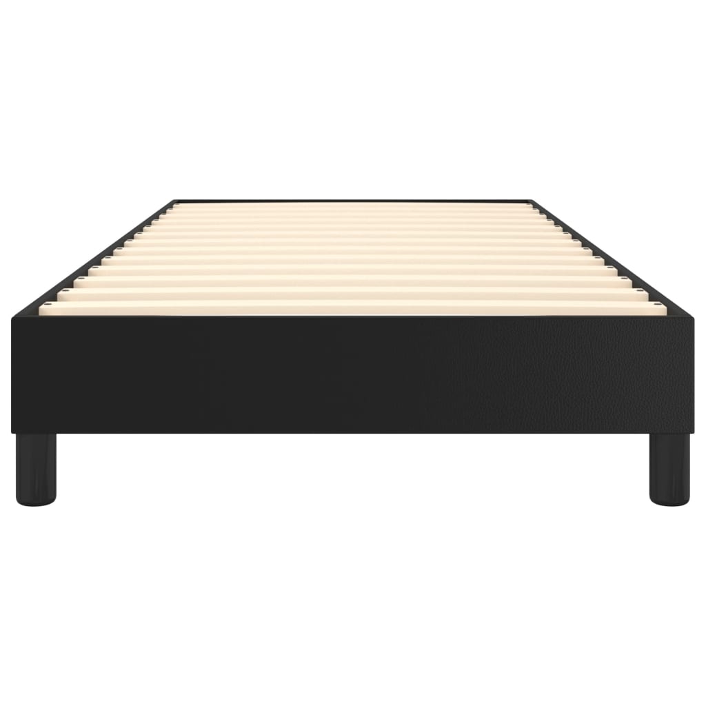 Boxspringframe Kunstleer 90 x 200 cm 25 cm Zwart