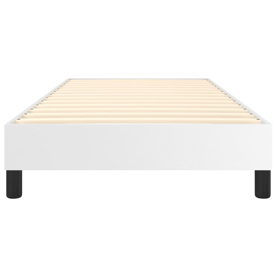 Boxspringframe Kunstleer 90 x 200 cm 25 cm Wit