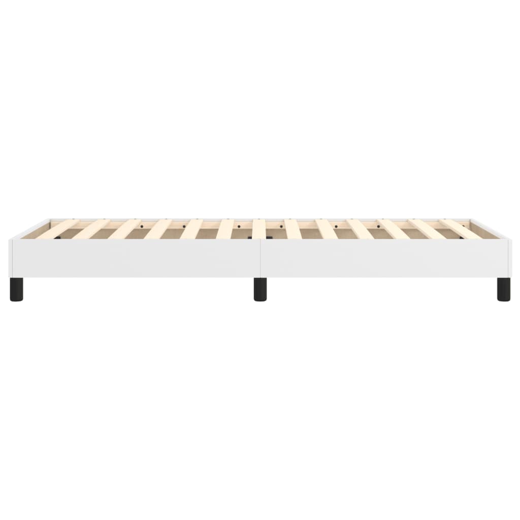 Boxspringframe Kunstleer 90 x 200 cm 25 cm Wit