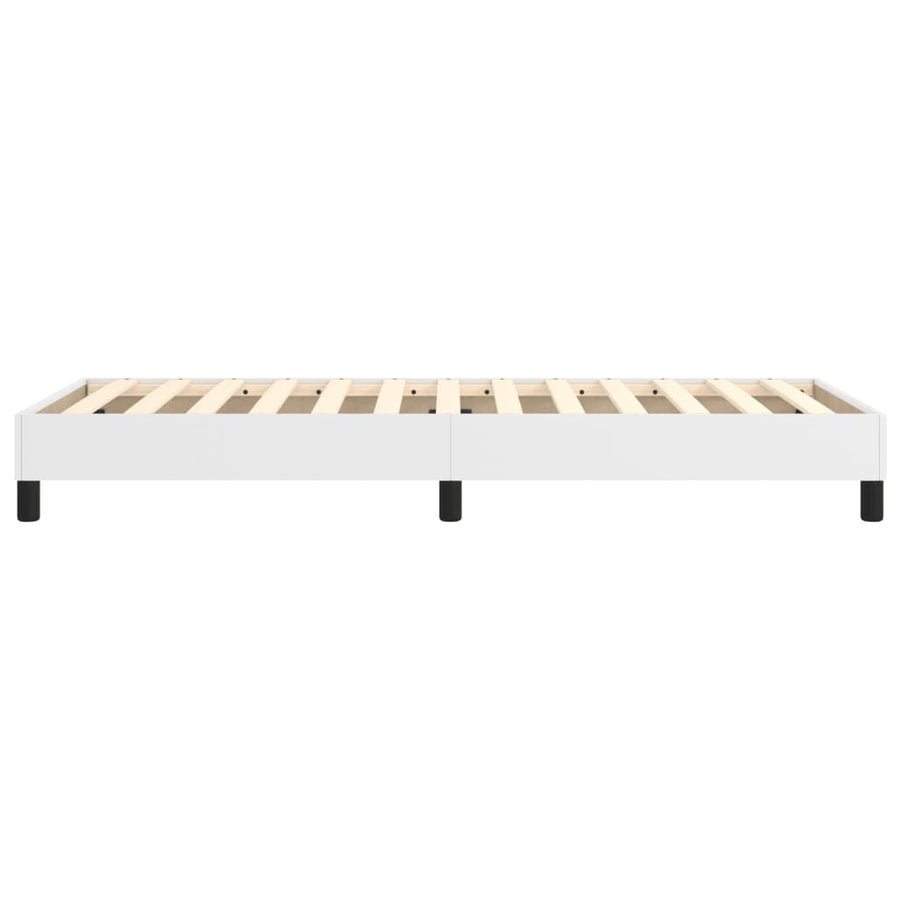 Boxspringframe Kunstleer 90 x 200 cm 25 cm Wit