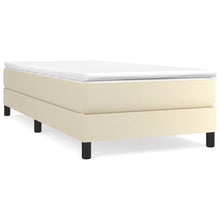 Boxspringframe Kunstleer Kleurig Crème 90 x 200 cm 25 cm