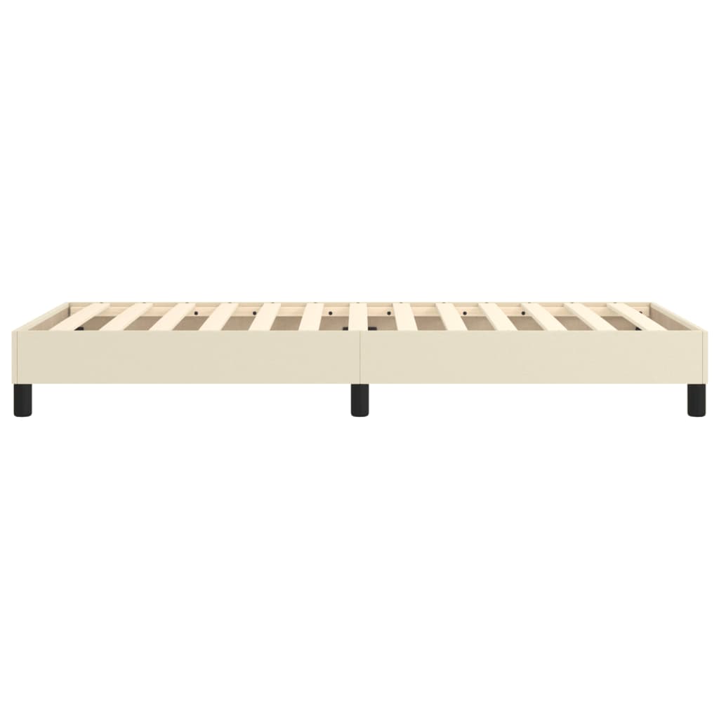 Boxspringframe Kunstleer Kleurig Crème 90 x 200 cm 25 cm