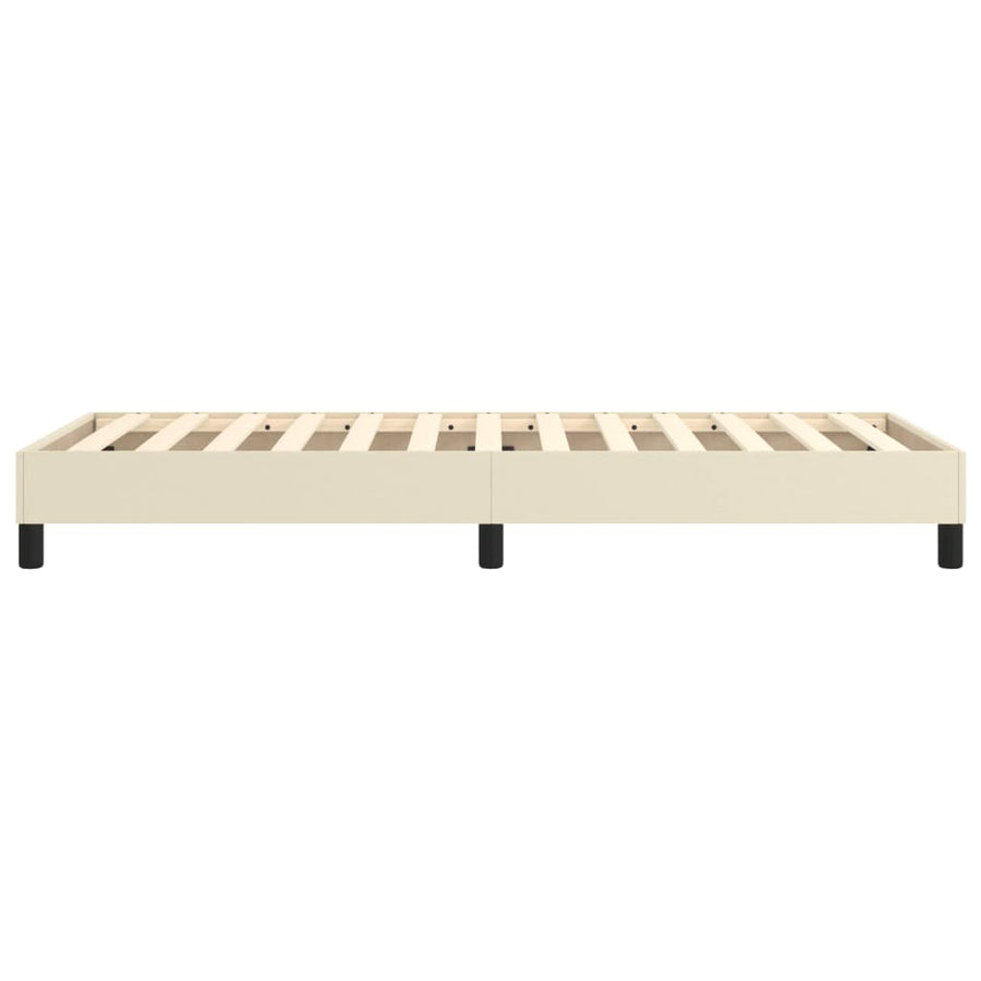 Boxspringframe Kunstleer Kleurig Crème 90 x 200 cm 25 cm