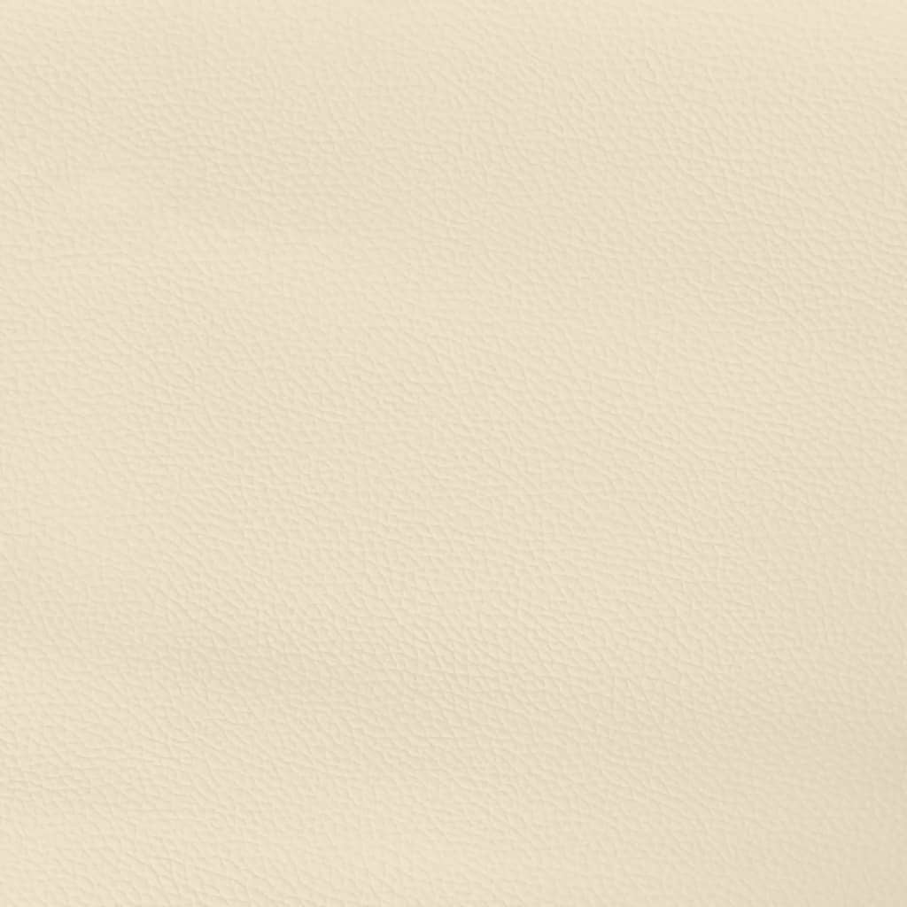 Boxspringframe Kunstleer Kleurig Crème 90 x 200 cm 25 cm