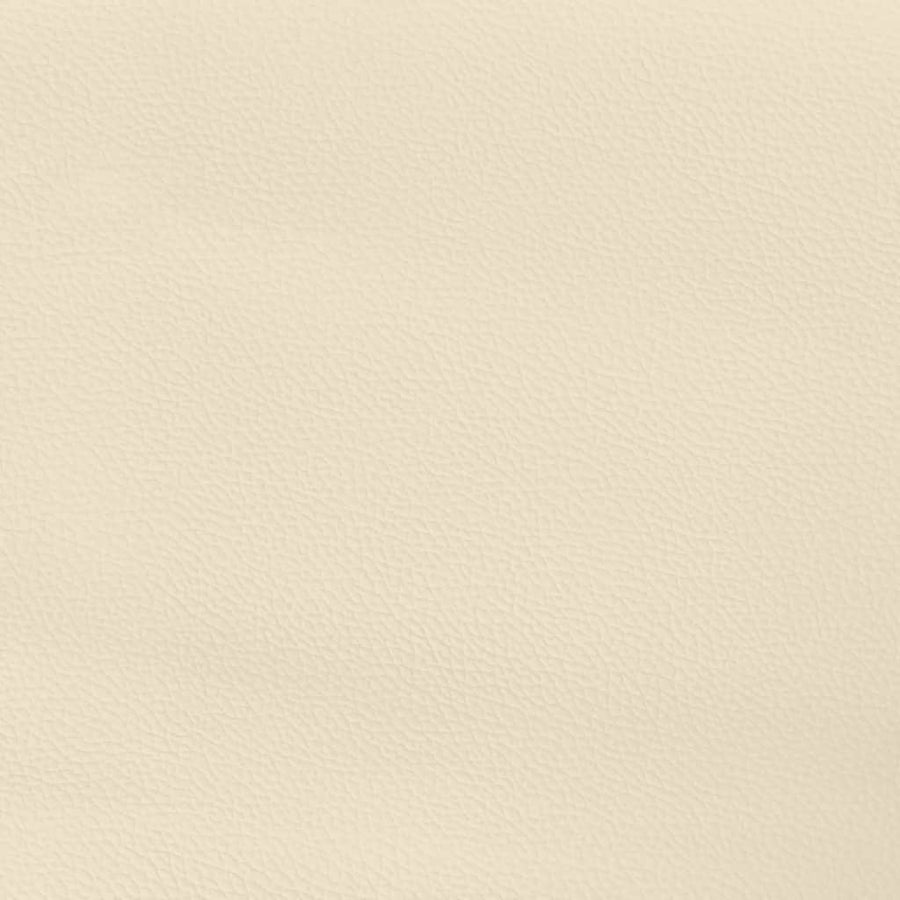 Boxspringframe Kunstleer Kleurig Crème 90 x 200 cm 25 cm