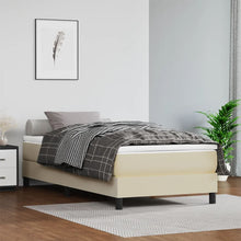 Boxspringframe Kunstleer Kleurig Crème 90 x 200 cm 25 cm