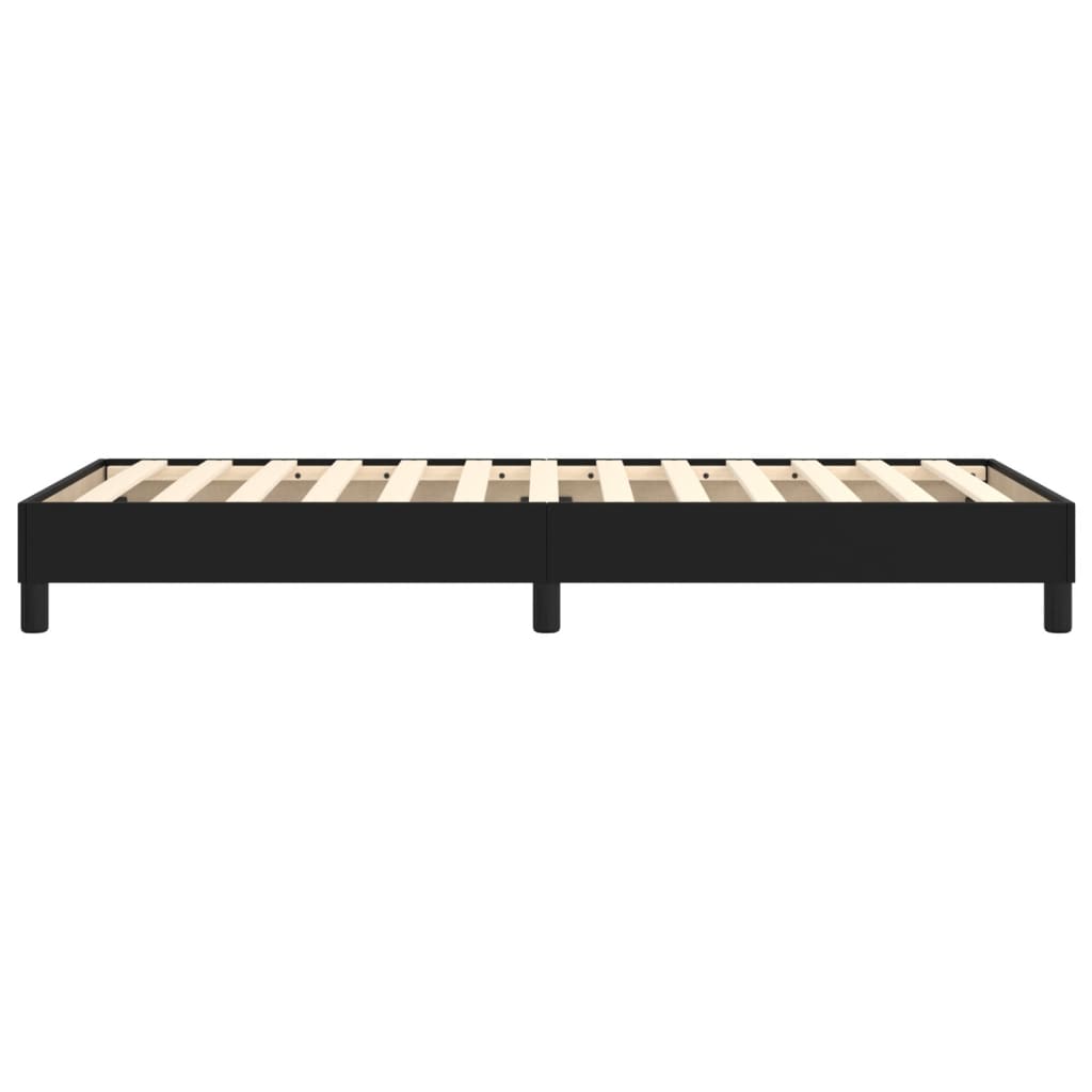 Boxspringframe Kunstleer 100 x 200 cm 25 cm Zwart