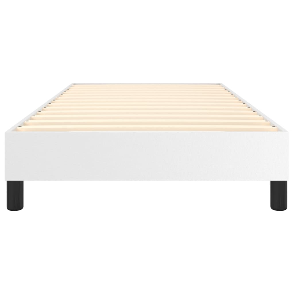 Boxspringframe Kunstleer 100 x 200 cm 25 cm Wit