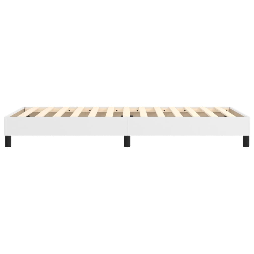 Boxspringframe Kunstleer 100 x 200 cm 25 cm Wit