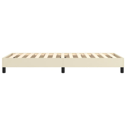 Bedframe kunstleer crèmekleurig 100x200 cm