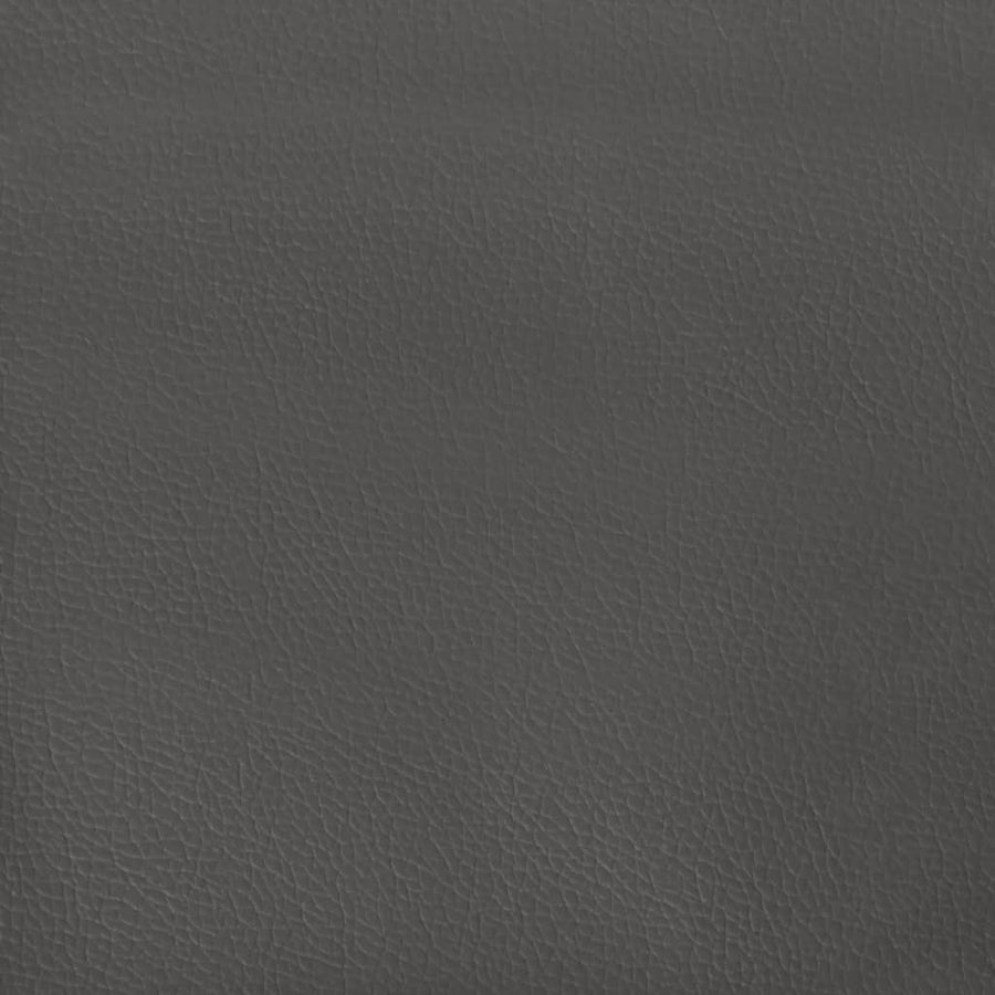Boxspringframe kunstleer grijs 100x200 cm 100 x 200 cm 25 cm Grijs