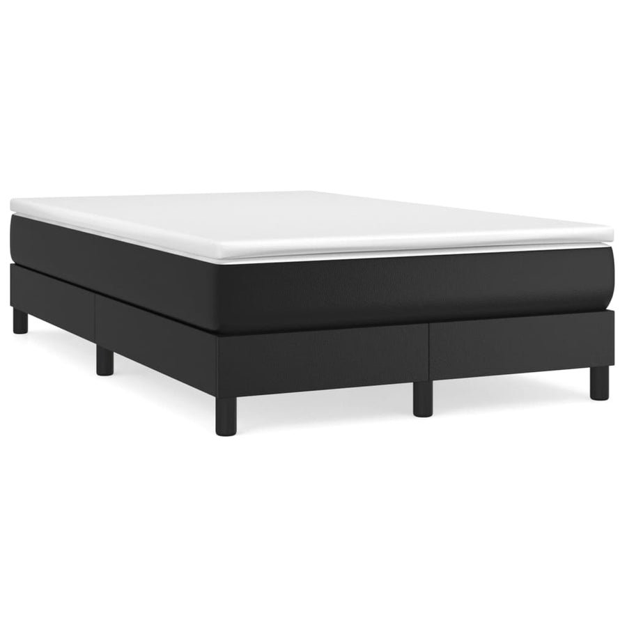 Boxspringframe Kunstleer 120 x 200 cm 25 cm Zwart