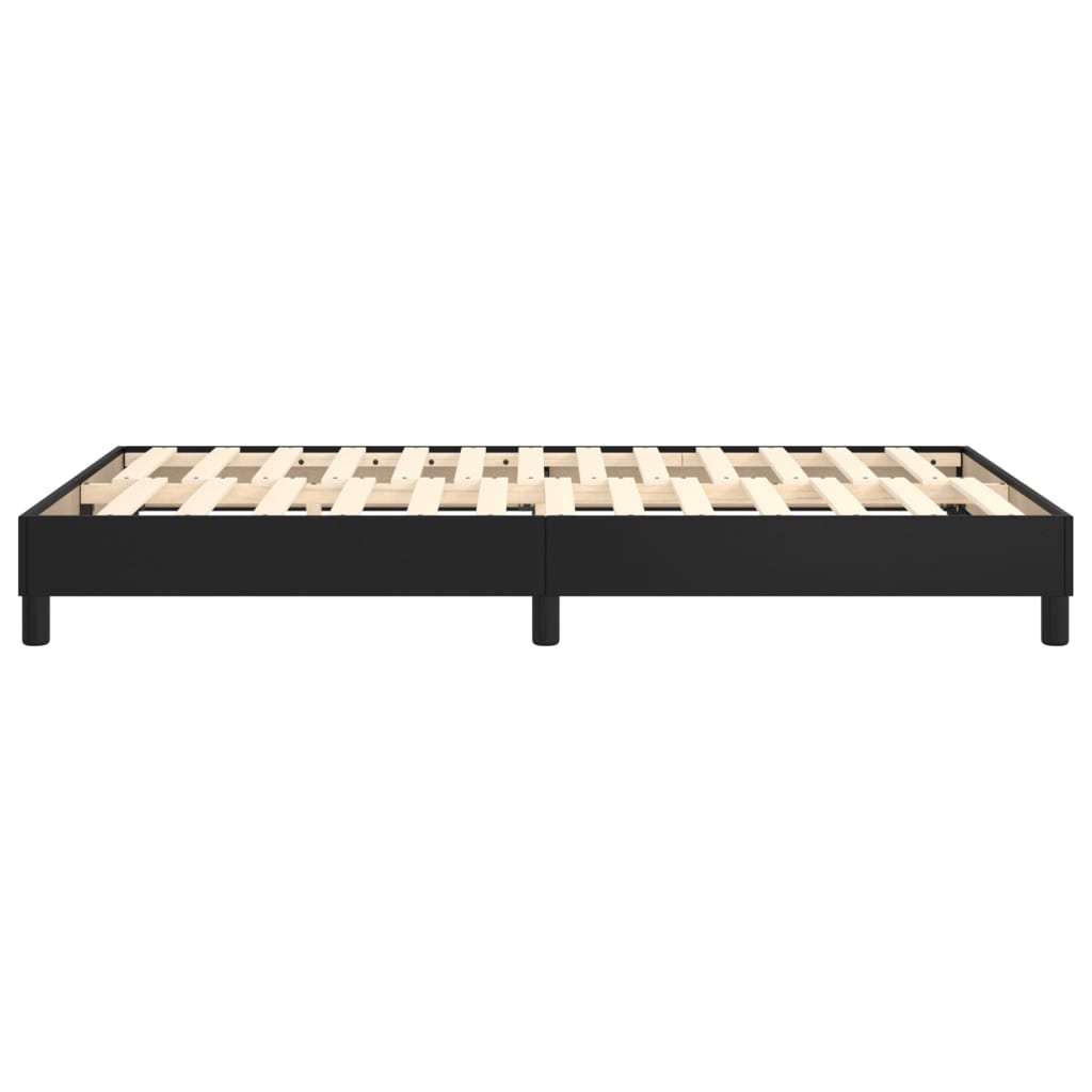 Boxspringframe Kunstleer 120 x 200 cm 25 cm Zwart