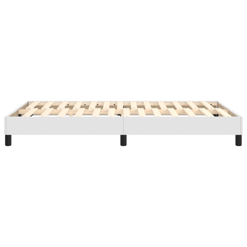 Boxspringframe Kunstleer 120 x 200 cm 25 cm Wit