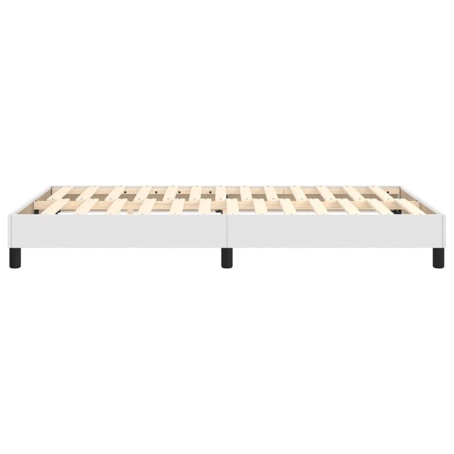 Boxspringframe Kunstleer 120 x 200 cm 25 cm Wit