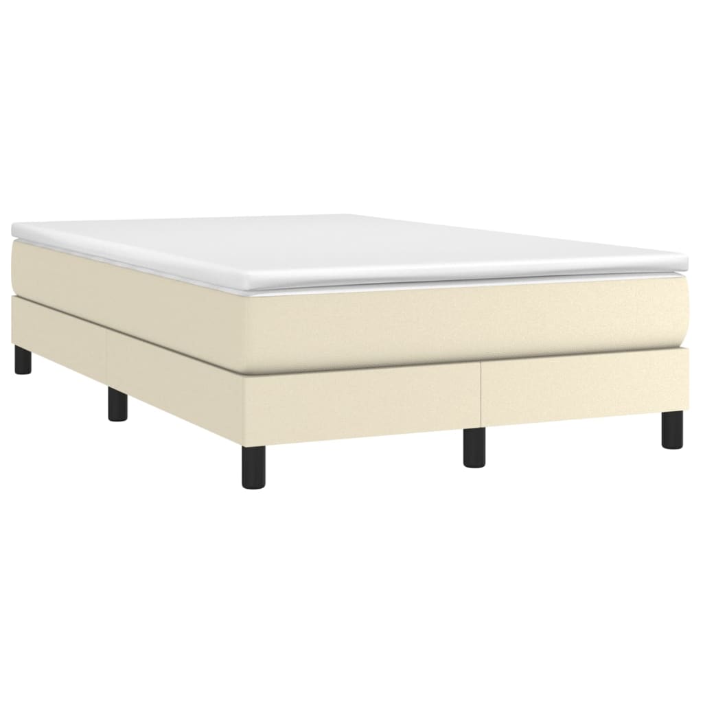 Boxspringframe Kunstleer Crèmekleurig 120X200 Cm 120 x 200 cm 25 cm