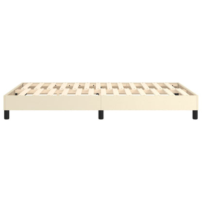 Boxspringframe Kunstleer Crèmekleurig 120X200 Cm 120 x 200 cm 25 cm