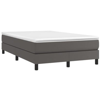Boxspringframe kunstleer grijs 120x200 cm 120 x 200 cm 25 cm Grijs