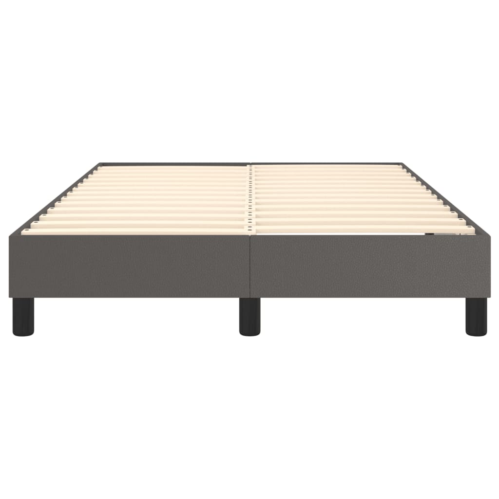 Boxspringframe kunstleer grijs 120x200 cm 120 x 200 cm 25 cm Grijs